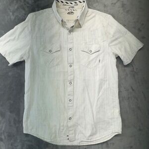 Vans Button Up Shirt Short Sleeve‎ Western Style Customade for You L